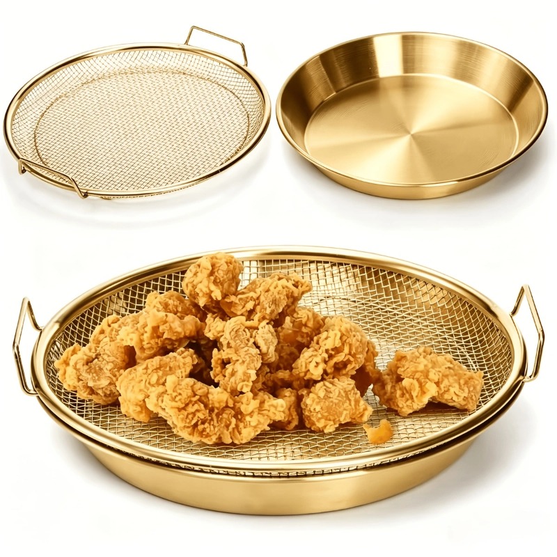Commercial Kitchen Pans - Gold Heavy Duty Deep Fryer Rack