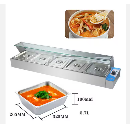 Commercial Kitchen Pans - &* Counter Top Bain Marie Commercial