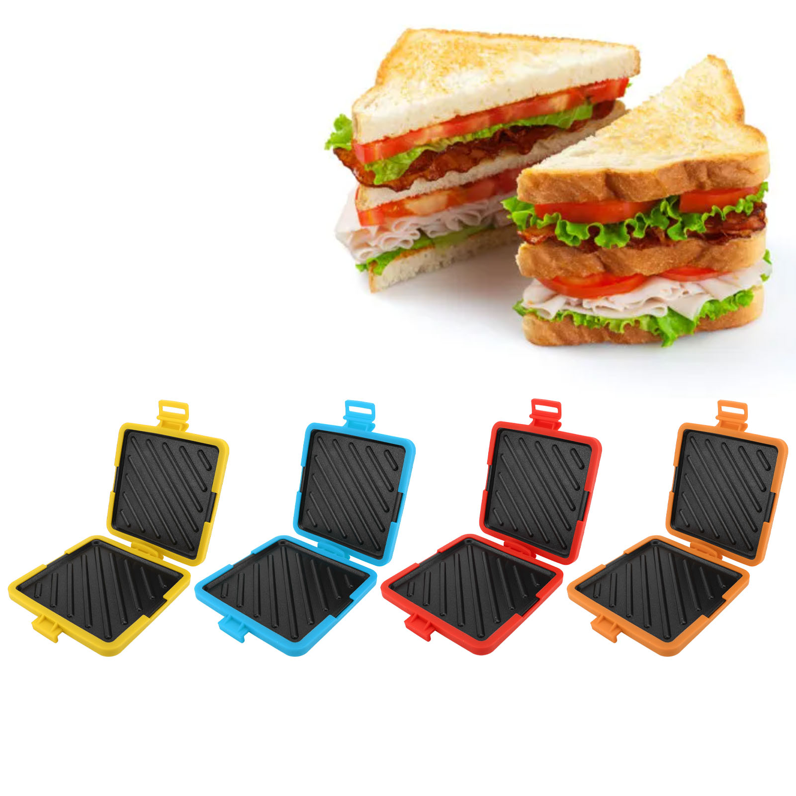 Sandwich Press Panini - Toastie Maker Microwave Toastie Sandwich Maker