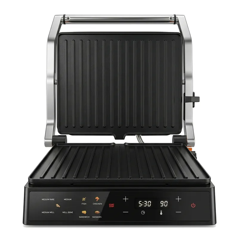 Sandwich Press Panini - 2000W Electric Grill Panini Press Machine