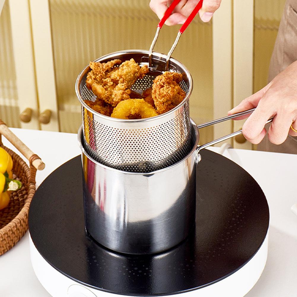 Commercial Kitchen Pans - Stainless Steel Deep Fryer Pot With