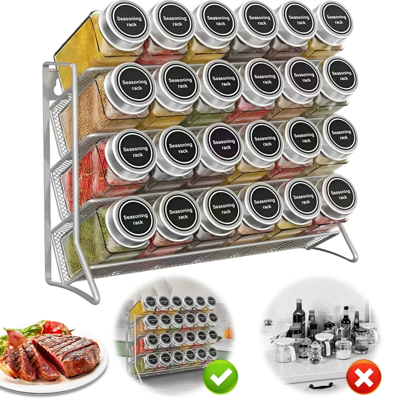 4 Tier Carbon Steel Spice Orga - đánh giá và giá Commercial Kitchen Shelving