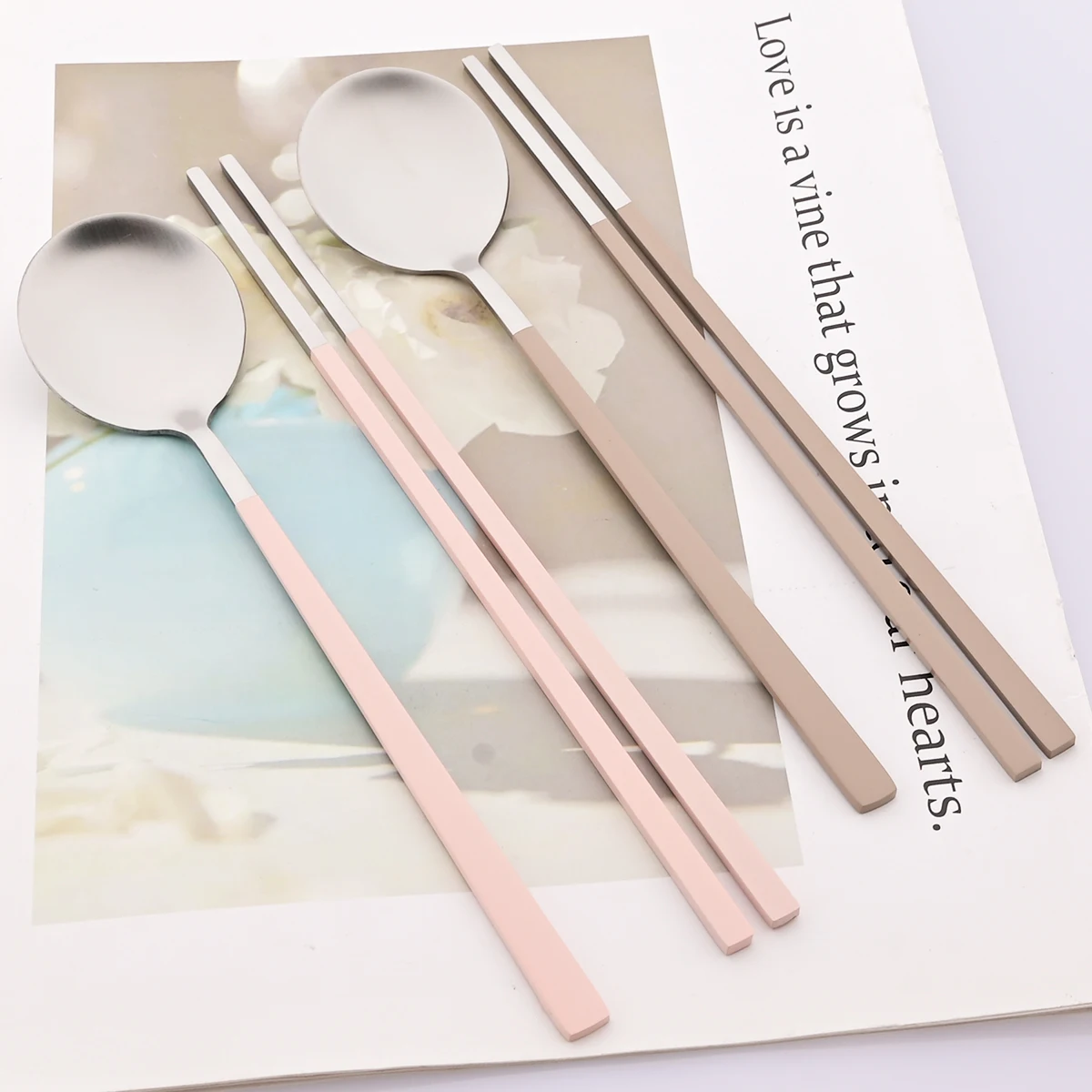 2Pcs Dinner Spoon Sushi Chopst - đánh giá và giá Commercial Kitchen Knife Set