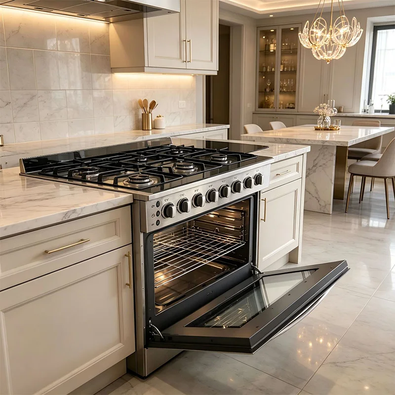Commercial 6-Burner Gas Stove  - đánh giá và giá Commercial Kitchen Gas Stove