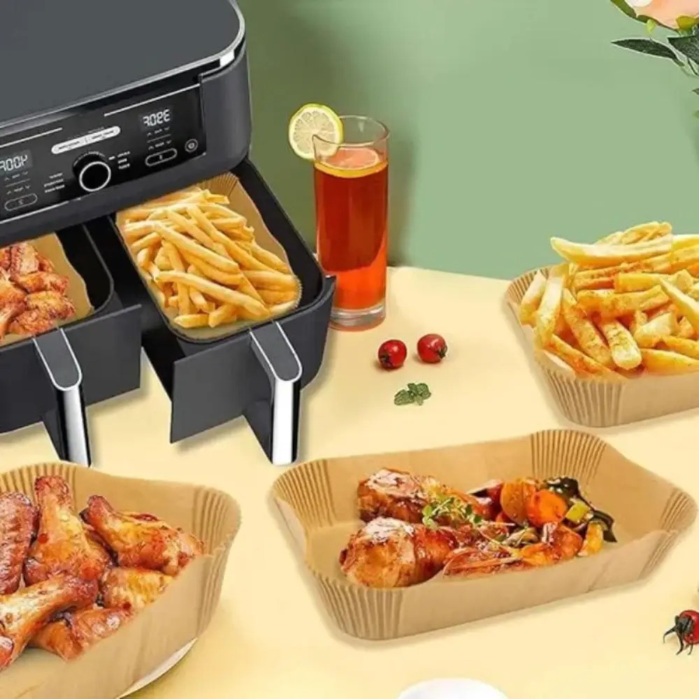 50/100pcs Disposable Air Fryer - đánh giá và giá Commercial Kitchen Pans