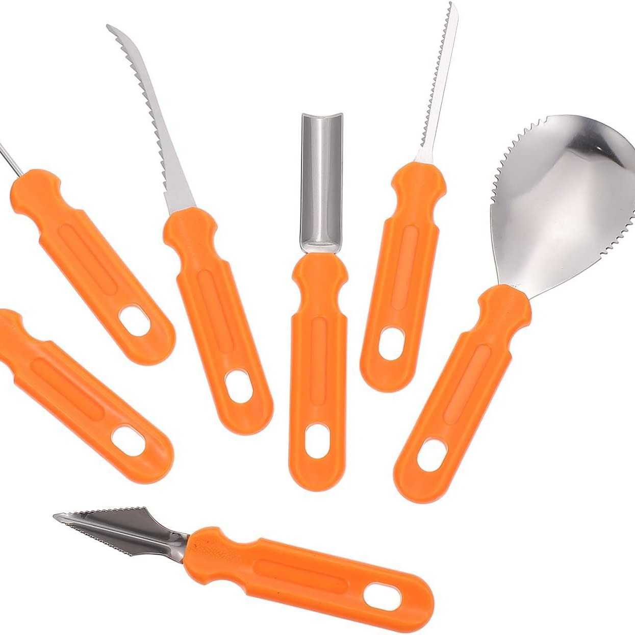 7Pcs Halloween Pumpkin Carving - đánh giá và giá Commercial Kitchen Knife Set