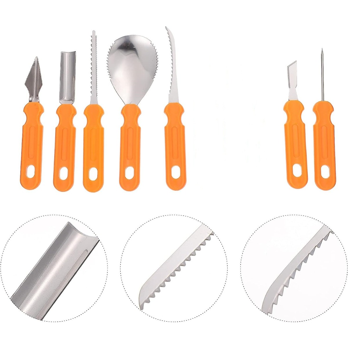 7Pcs Halloween Pumpkin Carving - đánh giá và giá Commercial Kitchen Knife Set