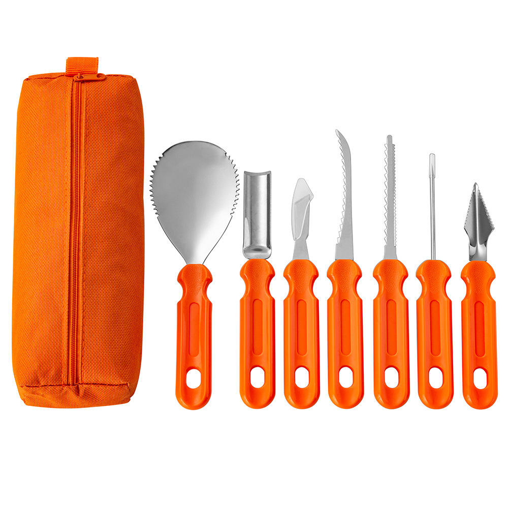 7Pcs Halloween Pumpkin Carving - đánh giá và giá Commercial Kitchen Knife Set