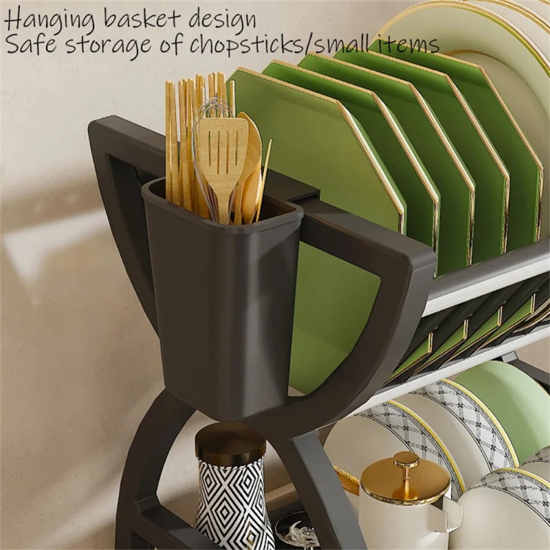 2 Tier Dish Drying Rack Kitche - đánh giá và giá Commercial Kitchen Shelving