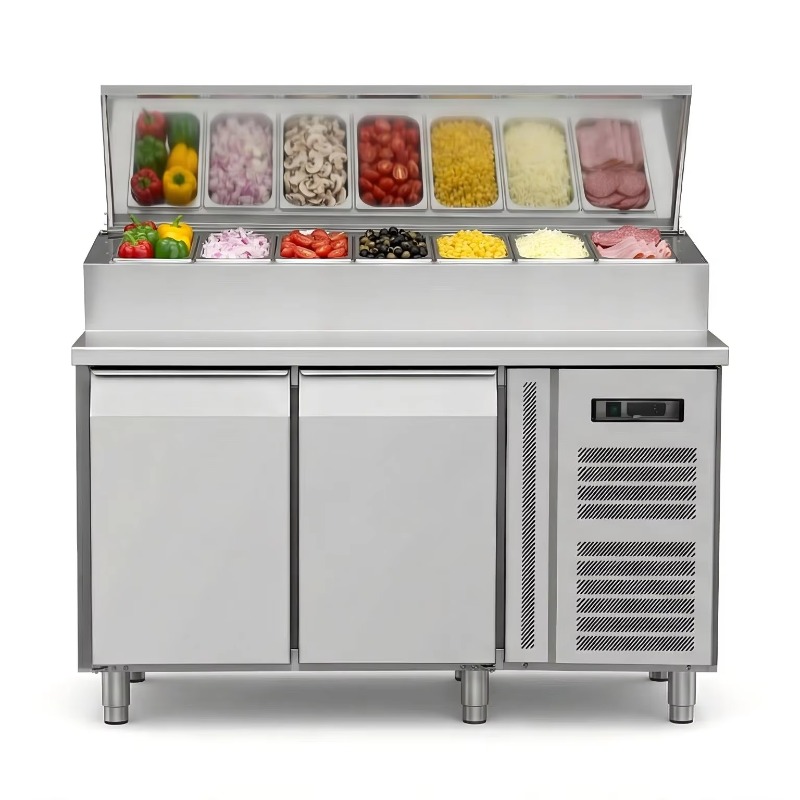OEM Counter Fridge Sandwich Pr - đánh giá và giá Commercial Kitchen Refrigerator