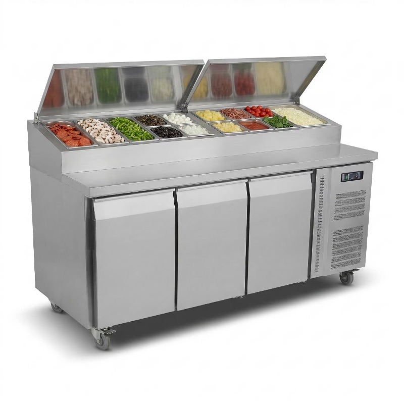 OEM Counter Fridge Sandwich Pr - đánh giá và giá Commercial Kitchen Refrigerator