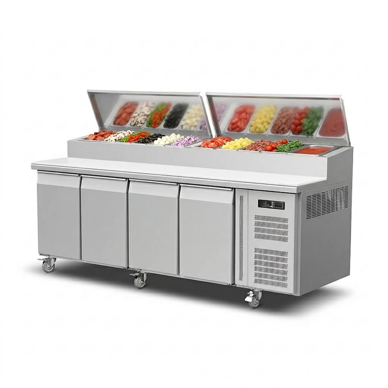 OEM Counter Fridge Sandwich Pr - đánh giá và giá Commercial Kitchen Refrigerator