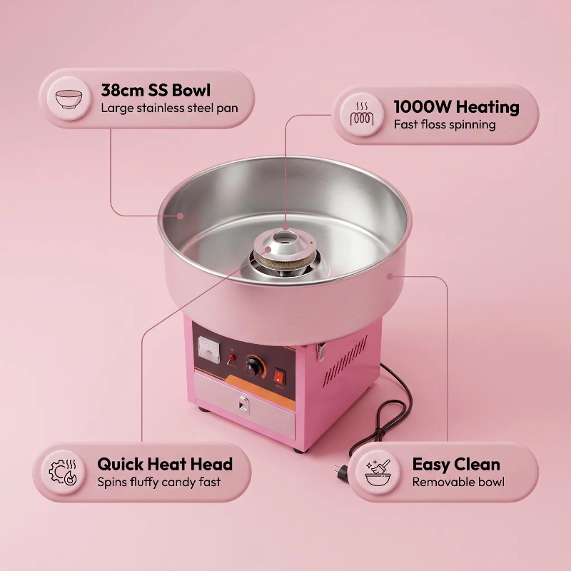 Commercial Electric Cotton Can - đánh giá và giá Candy Floss Machine Commercial