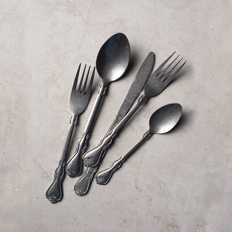 4 Cái/bộ Tay Vintage Dao Muỗng - đánh giá và giá Commercial Kitchen Knife Set