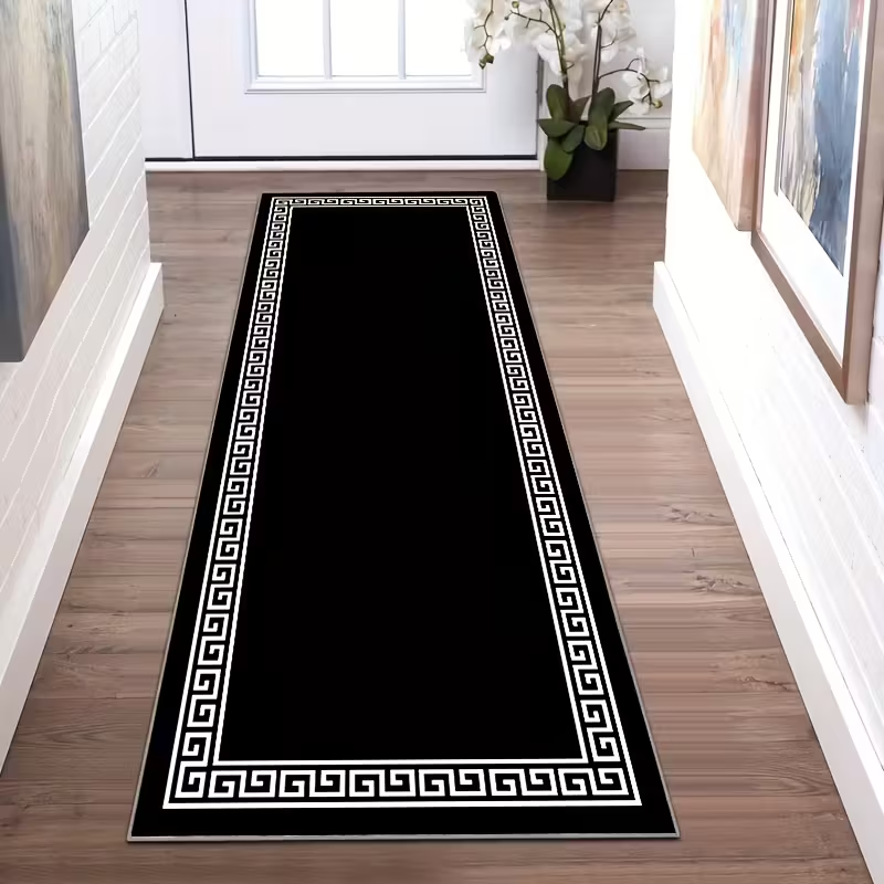Black White Greek Key Border R - đánh giá và giá Commercial Kitchen Mats Anti Fatigue