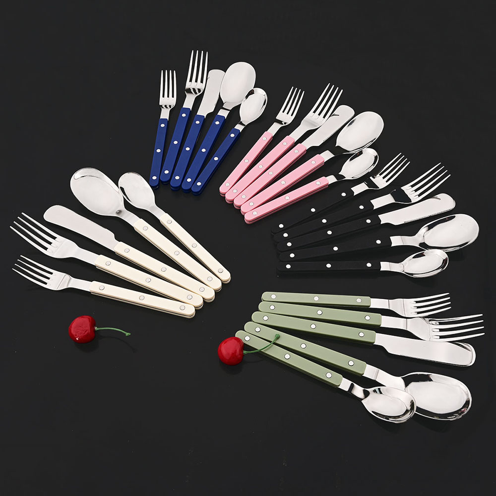 20Pcs Cutlery Set Acrylic Hand - đánh giá và giá Commercial Kitchen Knife Set