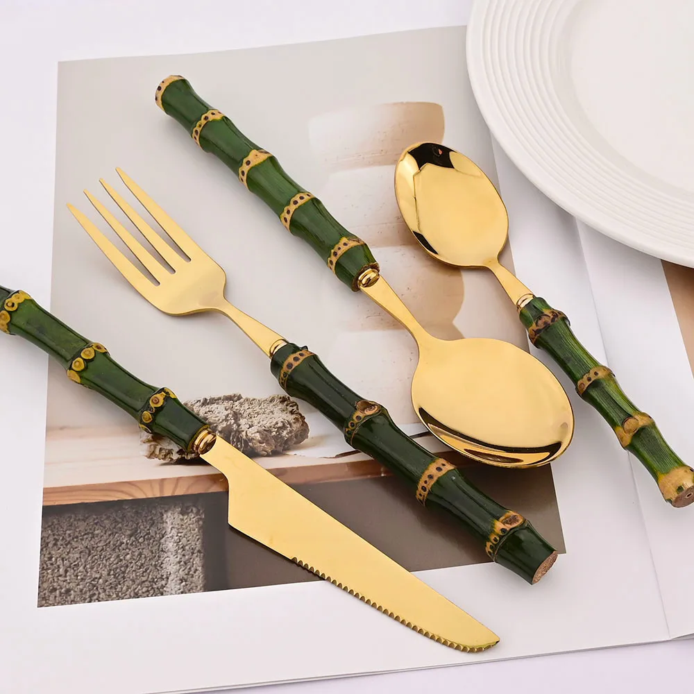 4Pcs Natural Bamboo Handle Din - đánh giá và giá Commercial Kitchen Knife Set