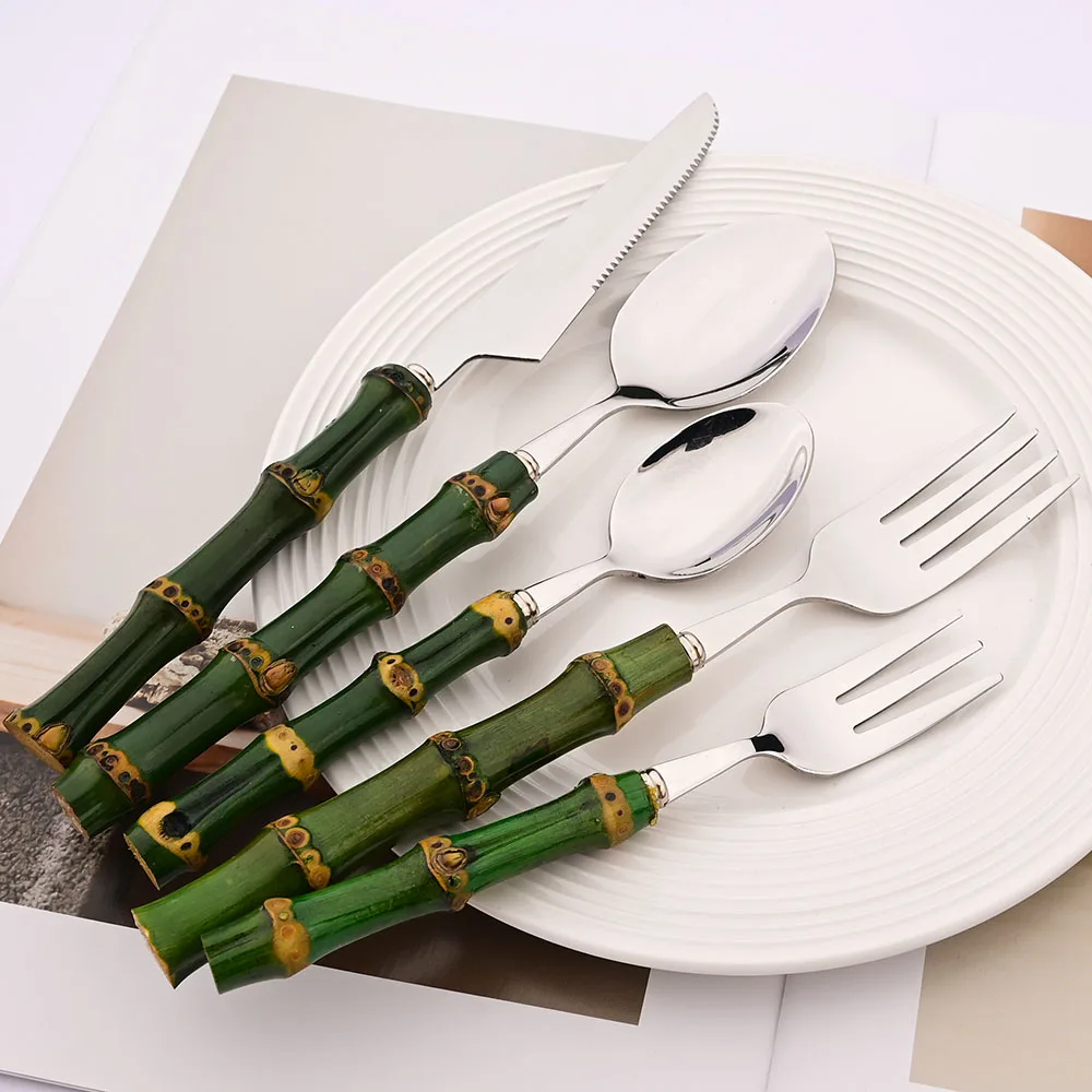 4Pcs Natural Bamboo Handle Din - đánh giá và giá Commercial Kitchen Knife Set