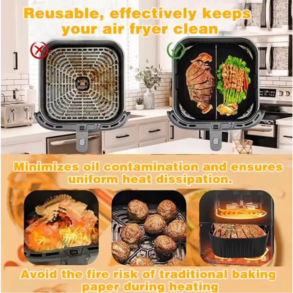Silicone Air Fryer Mold Oil Fi - đánh giá và giá Commercial Kitchen Pans