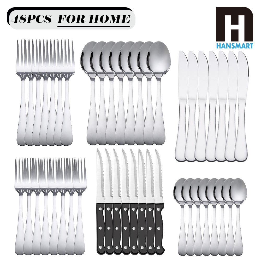 KOOMADE 48Pcs Stainless Steel  - đánh giá và giá Commercial Kitchen Knife Set