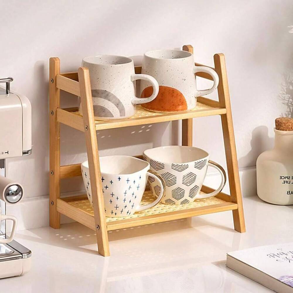 2-Tier Bamboo Countertop Stora - đánh giá và giá Commercial Kitchen Shelving