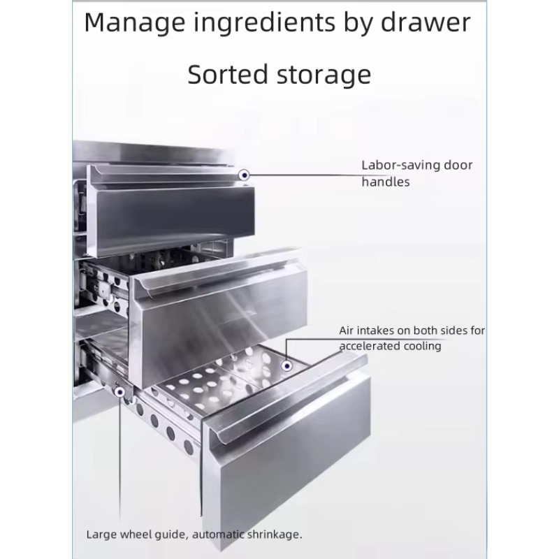 Commercial Stainless Steel Air - đánh giá và giá Commercial Kitchen Refrigerator