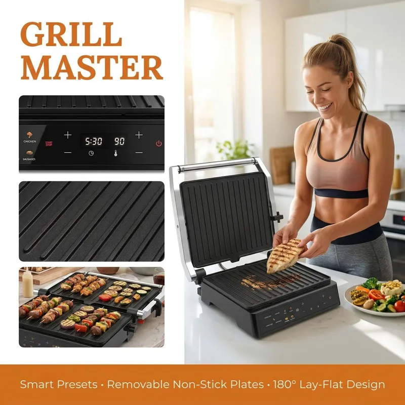 2000W Electric Grill Panini Pr - đánh giá và giá Sandwich Press Panini