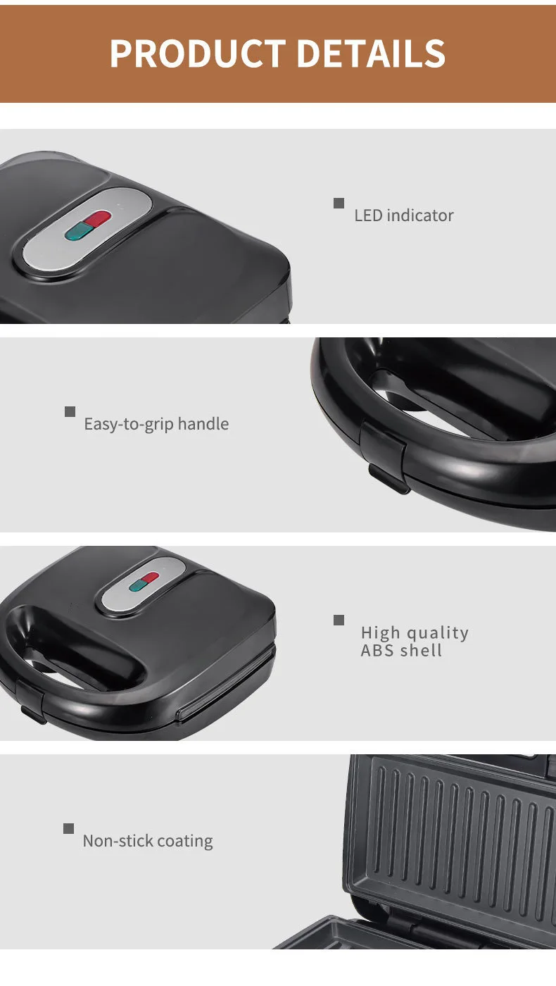 220/110V Household Appliances  - đánh giá và giá Sandwich Press Panini