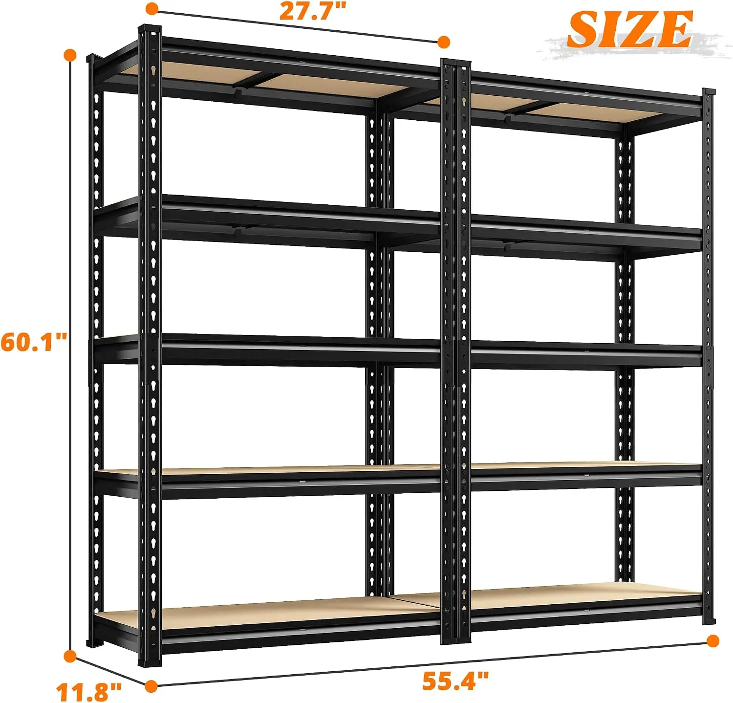 2PCS Storage Shelves,5 Tier Ga - đánh giá và giá Commercial Kitchen Shelving