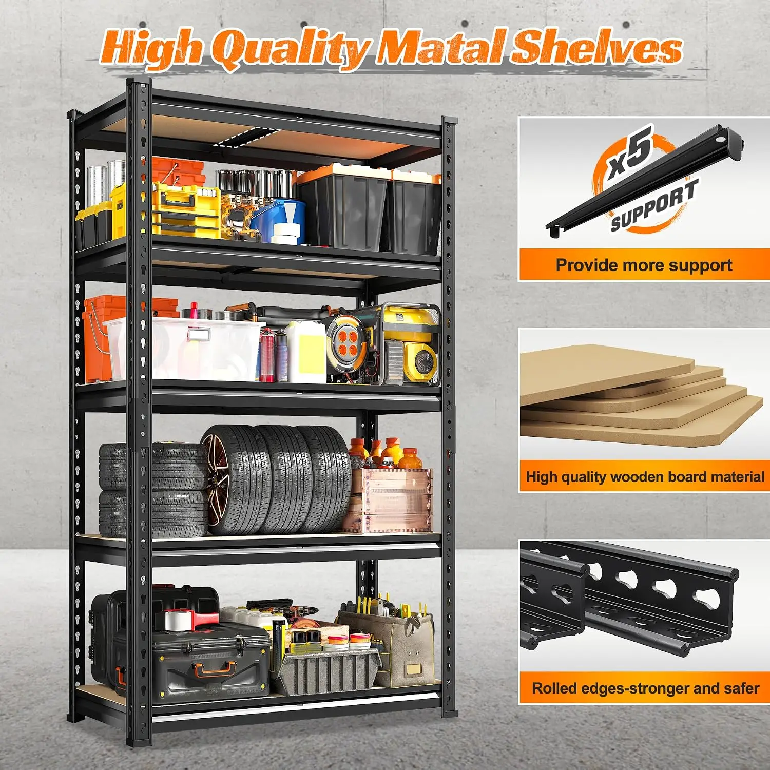 2PCS Storage Shelves,5 Tier Ga - đánh giá và giá Commercial Kitchen Shelving