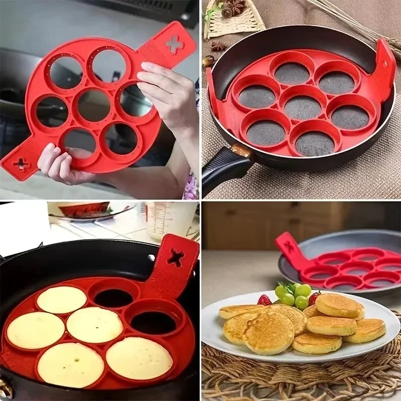 Silicone 7-hole Circular Fryin - đánh giá và giá Commercial Kitchen Pans