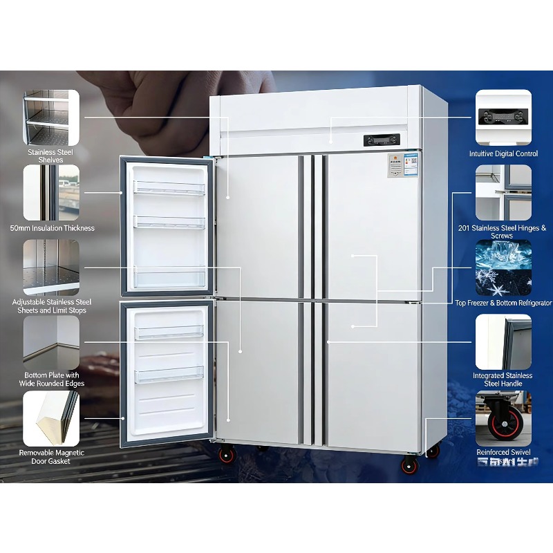 Commercial Stainless Steel Upr - đánh giá và giá Commercial Kitchen Refrigerator