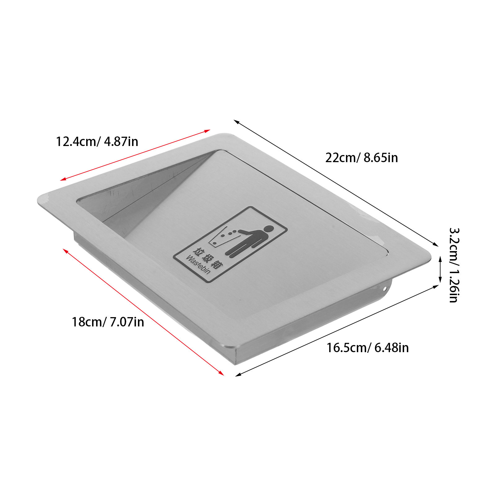 Recessed Trash Chute Lid Stain - đánh giá và giá Commercial Kitchen Wall Covering