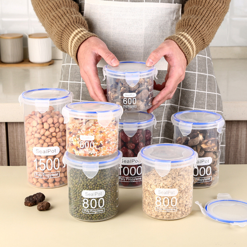 1-4PCS Sealed Jars With Scale  - đánh giá và giá Commercial Kitchen Refrigerator