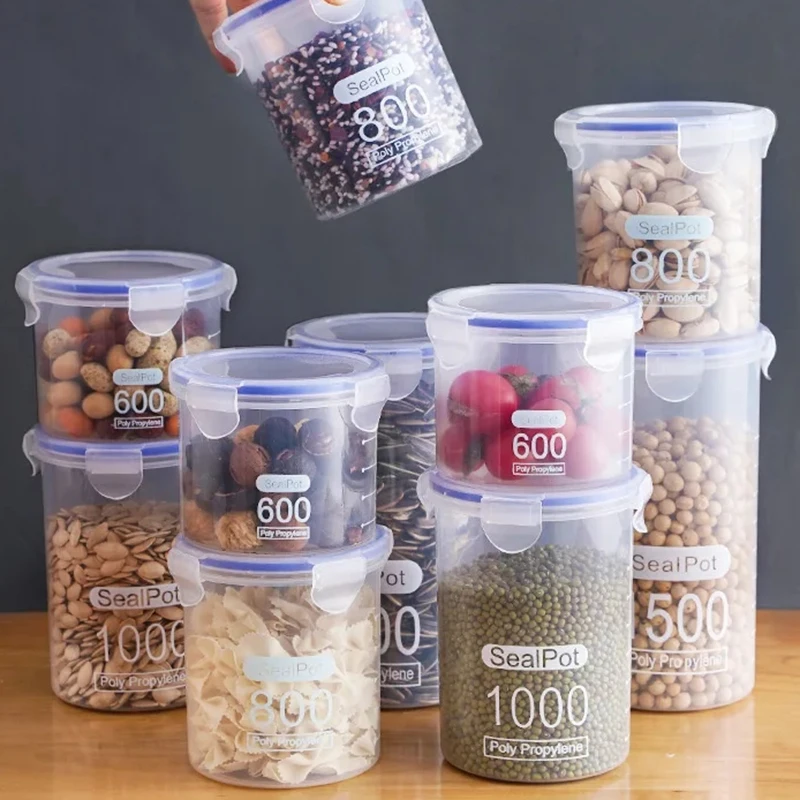 1/4PCS Sealed Jars With Scale  - đánh giá và giá Commercial Kitchen Refrigerator